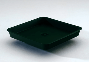 12.5cm Square Saucer Green