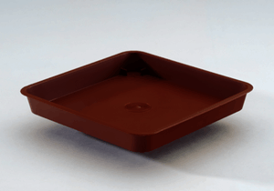 17.5cm Square Saucer Terracotta
